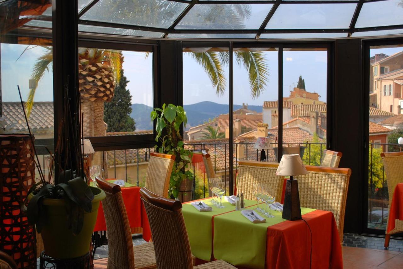 Hotel Restaurant Bellevue Bormes-les-Mimosas Exterior photo